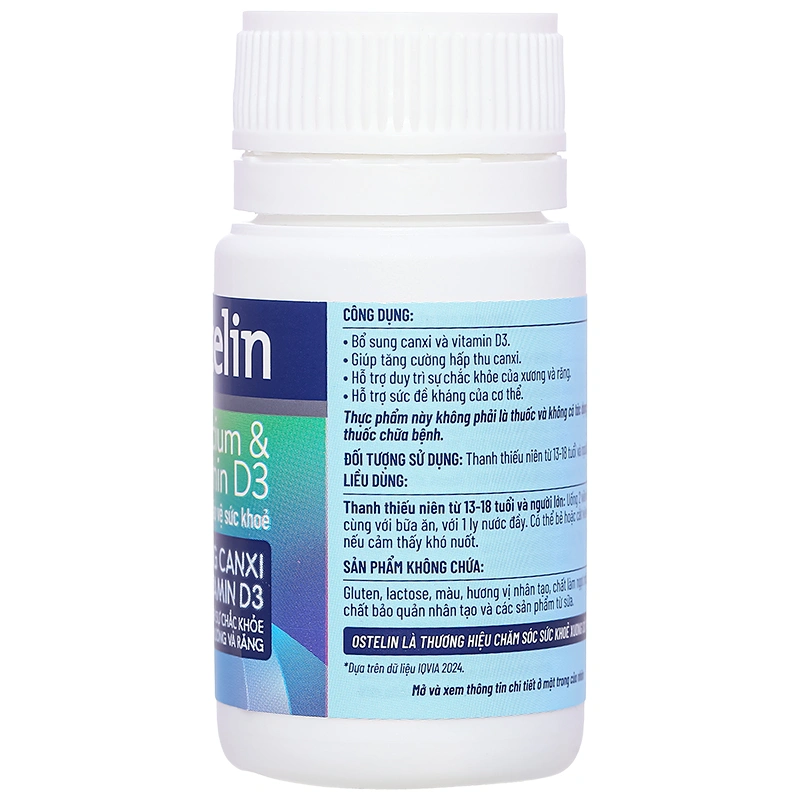 Thực phẩm bảo vệ sức khỏe OSTELIN Calcium & Vitamin D3 - 11